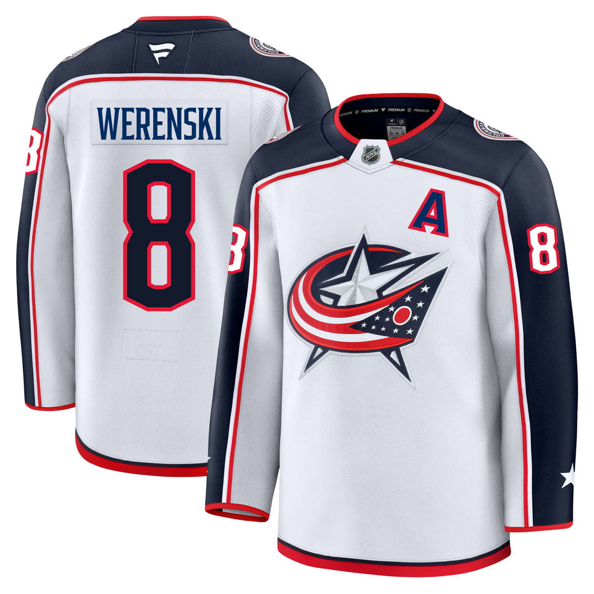 Zach Werenski Columbus Blue Jackets Fanatics Premium Away Jersey