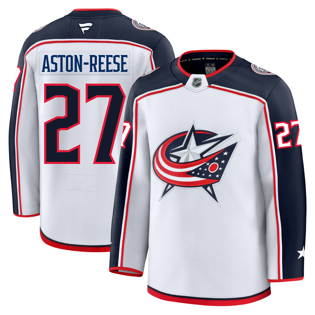 Zachary Aston Reese Columbus Blue Jackets Fanatics Premium Away Jersey